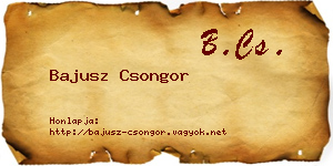 Bajusz Csongor névjegykártya
