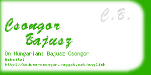 csongor bajusz business card